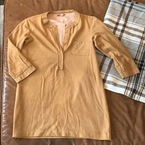 Ultra suede 60’s style tunic mod-mini dress